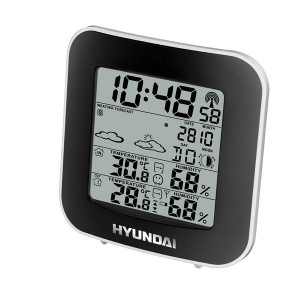 Meteorologická stanice Hyundai WS 8236, černá/stříbrná